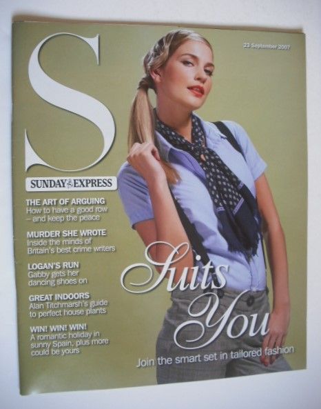 Sunday Express magazine - 23 September 2007 - Suits You cover