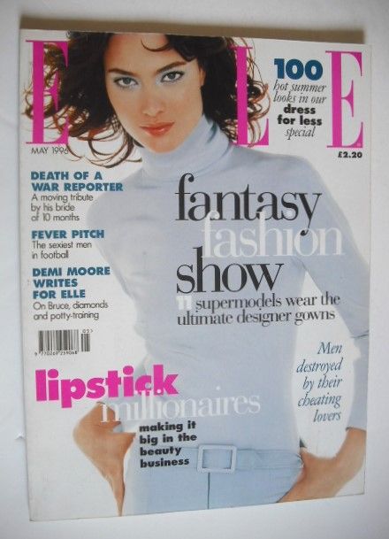 British Elle magazine - May 1996 - Shalom Harlow cover