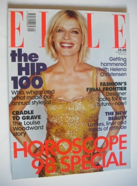 British Elle magazine - January 1998 - Annie Morton cover