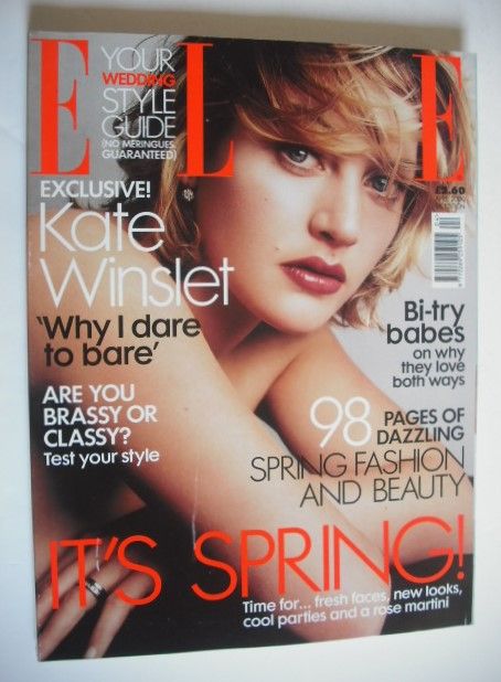 British Elle magazine - April 2000 - Kate Winslet cover