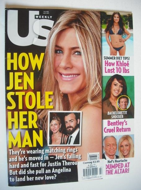 <!--2011-07-04-->US Weekly magazine - 4 July 2011 - Jennifer Aniston cover