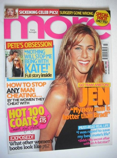 <!--2005-10-25-->More magazine - Jennifer Aniston cover (25 October - 7 Nov