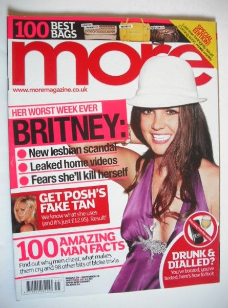 More magazine - Britney Spears cover (28 August - 10 September 2007)