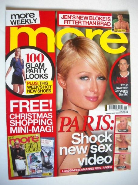<!--2007-12-03-->More magazine - Paris Hilton cover (3 December 2007)