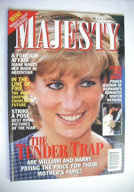 Majesty magazine - Princess Diana cover (January 1996 - Volume 17 No 1)
