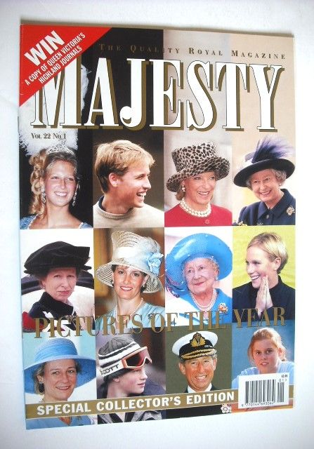 Majesty magazine - Pictures Of The Year cover (January 2001 - Volume 22 No 1)