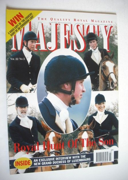 Majesty magazine - Royal Hunt Of The Son cover (March 2001 - Volume 22 No 3)