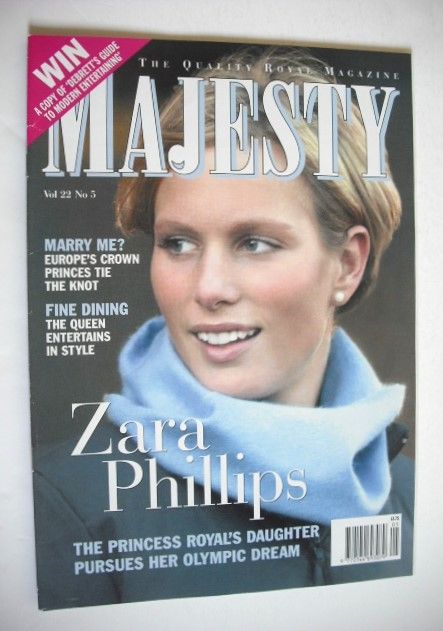 Majesty magazine - Zara Phillips cover (May 2001 - Volume 22 No 5)