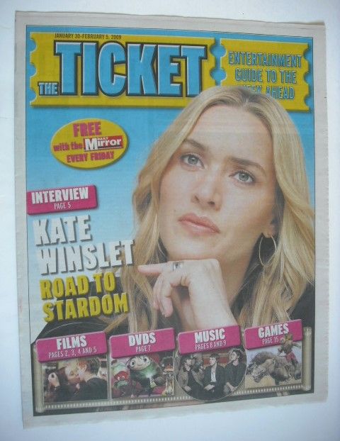 Daily Mirror Ticket newspaper supplement - Kate Winslet cover (30 January-5 February 2009)