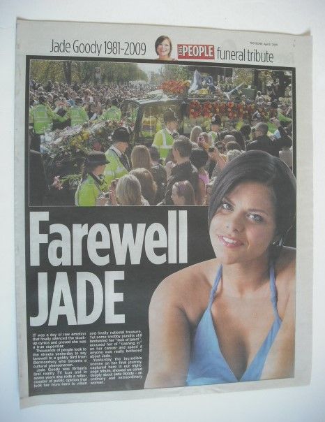 The People newspaper supplement - Farewell Jade (5 April 2009)