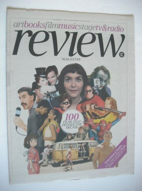 The Daily Telegraph Review newspaper supplement - 7 November 2009 - 100 Films That Defined The Decade cover