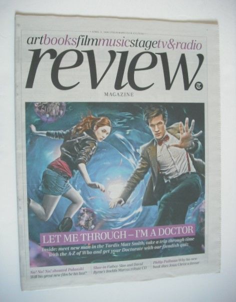 The Daily Telegraph Review newspaper supplement - 3 April 2010 - Matt Smith and Karen Gillan cover