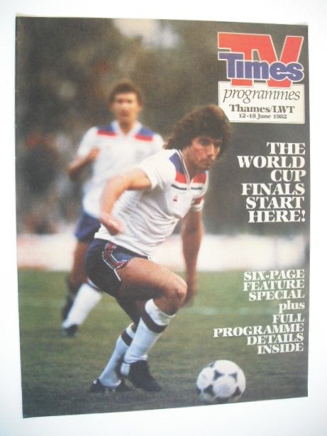 TV Times cover page - Kevin Keegan (TV section - 12-18 June 1982)