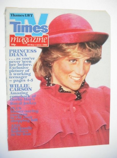 TV Times cover page - Princess Diana (TV section - 29 May-4 June 1982)