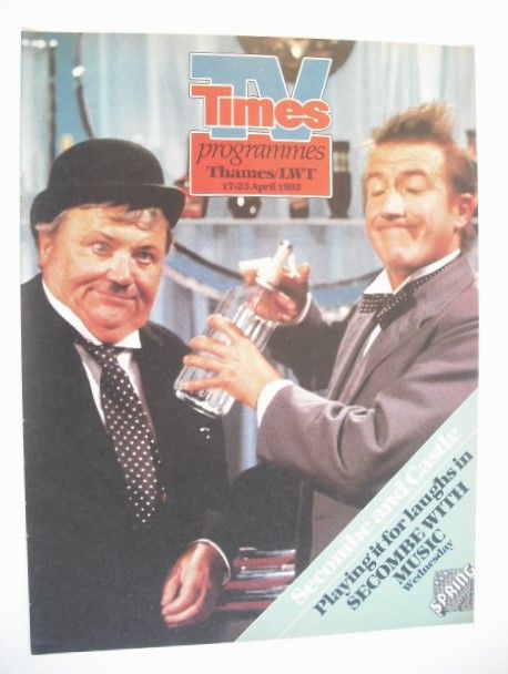 TV Times cover page - Roy Castle and Harry Secombe (TV section - 17-23 April 1982)