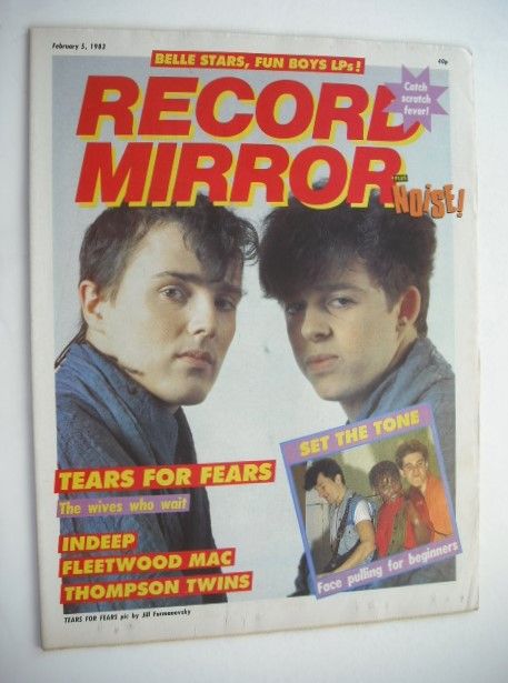 <!--1983-02-05-->Record Mirror magazine - Tears For Fears cover (5 February