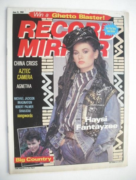Record Mirror magazine - Haysi Fantayzee cover (11 June 1983)
