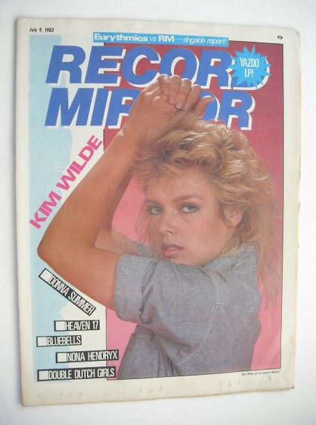 <!--1983-07-09-->Record Mirror magazine - Kim Wilde cover (9 July 1983)