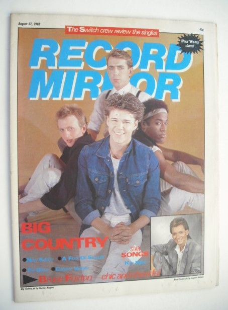 Record Mirror magazine - Big Country cover (27 August 1983)