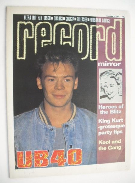 Record Mirror magazine - Ali Campbell cover (31 December 1983)