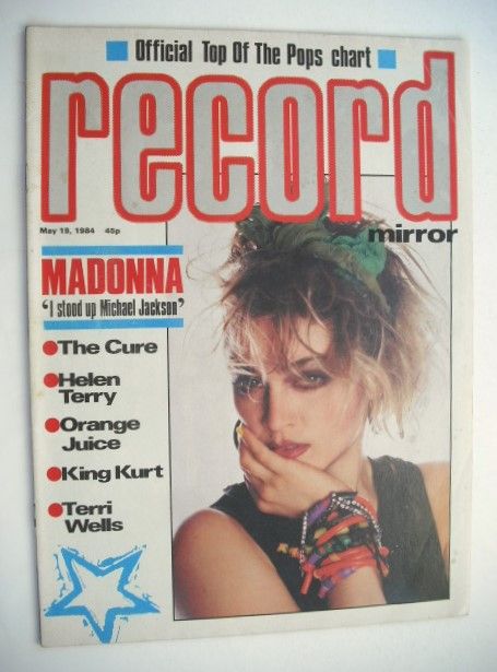 <!--1984-05-19-->Record Mirror magazine - Madonna cover (19 May 1984)