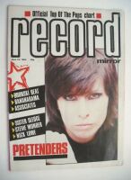 <!--1984-06-16-->Record Mirror magazine - Chrissie Hynde cover (16 June 1984)