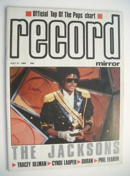 Record Mirror magazine - Michael Jackson cover (21 July 1984)