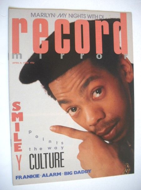 <!--1985-04-06-->Record Mirror magazine - Smiley Culture cover (6 April 198