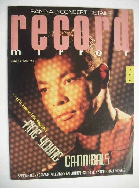 Record Mirror magazine - Roland Gift cover (15 June 1985)