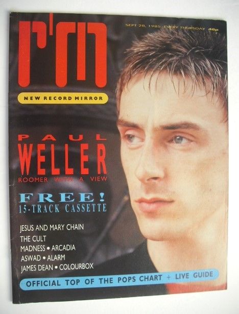 Record Mirror magazine - Paul Weller cover (28 September 1985)