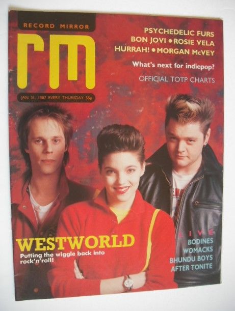Record Mirror magazine - Westworld cover (31 January 1987)