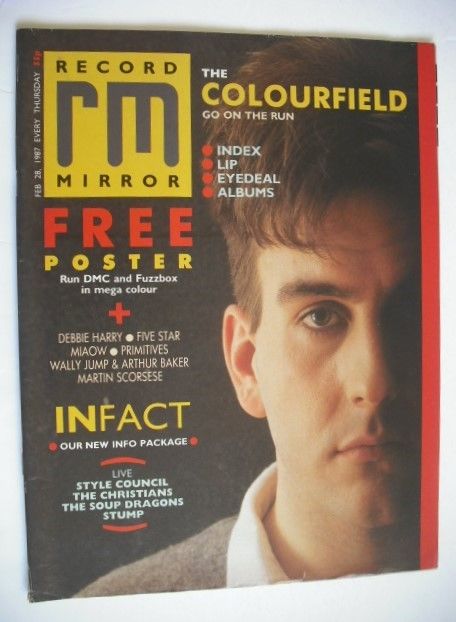 <!--1987-02-28-->Record Mirror magazine - Terry Hall cover (28 February 198
