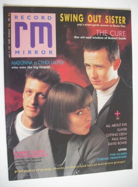 Record Mirror magazine - Swing Out Sister cover (9 May 1987)