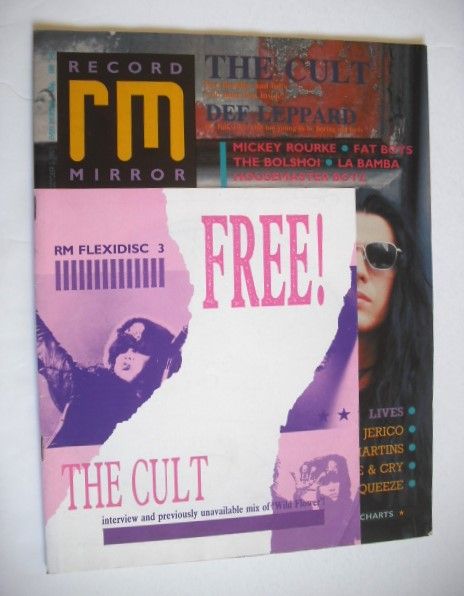 Record Mirror magazine - The Cult cover (3 October 1987)