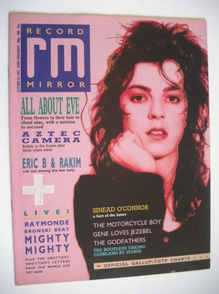<!--1987-10-24-->Record Mirror magazine - Julianne Regan cover (24 October 