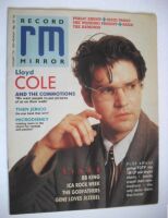 <!--1987-11-07-->Record Mirror magazine - Lloyd Cole cover (7 November 1987)