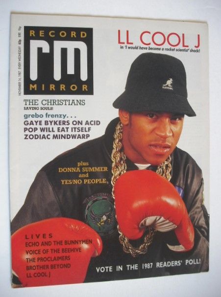 <!--1987-11-14-->Record Mirror magazine - LL Cool J cover (14 November 1987