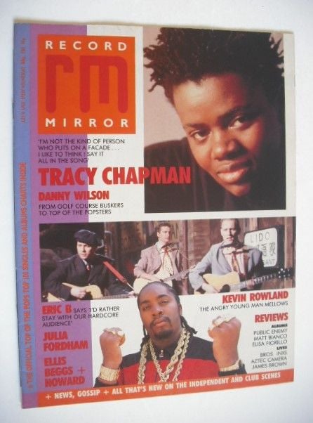 <!--1988-07-09-->Record Mirror magazine - Tracy Chapman cover (9 July 1988)