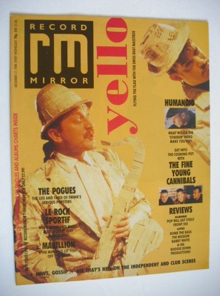 Record Mirror magazine - 17 December 1988