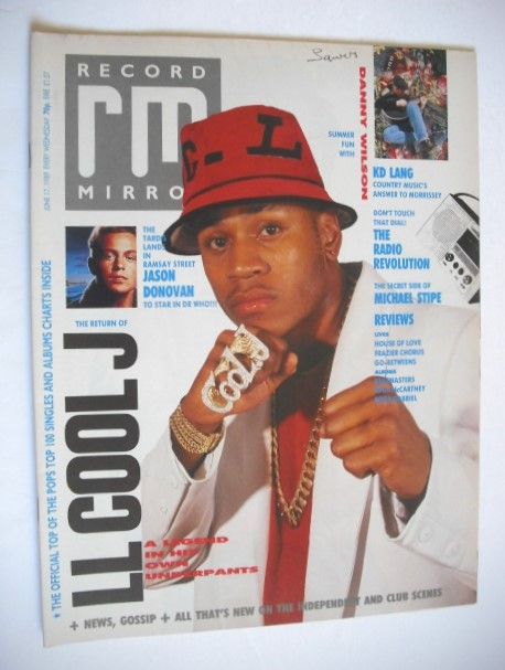 <!--1989-06-17-->Record Mirror magazine - LL Cool J cover (17 June 1989)