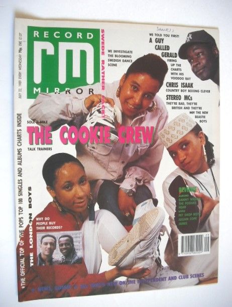 <!--1989-07-22-->Record Mirror magazine - The Cookie Crew cover (22 July 19