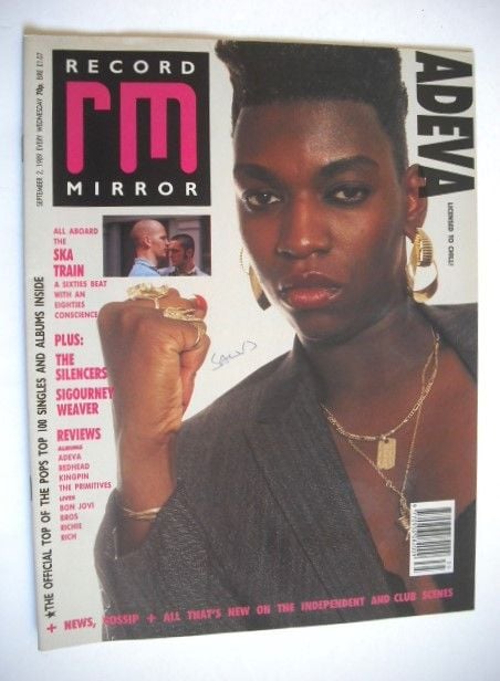 <!--1989-09-02-->Record Mirror magazine - Adeva cover (2 September 1989)