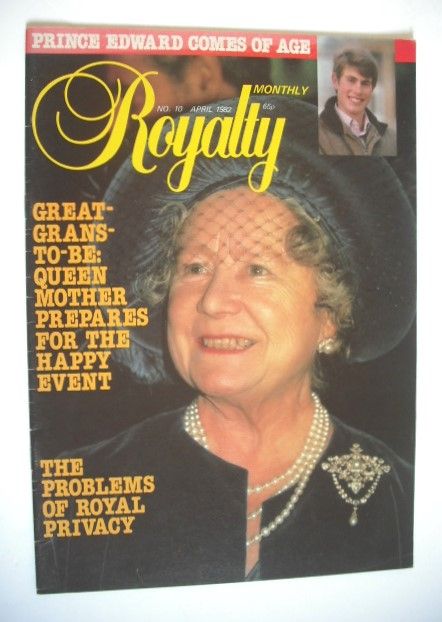 <!--0001-10-->Royalty Monthly magazine - The Queen Mother cover (April 1982