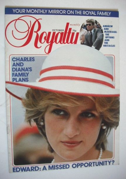 Royalty Monthly magazine - Princess Diana cover (October 1983, Vol.3 No.4)
