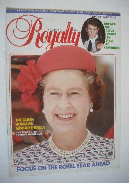 <!--0003-07-->Royalty Monthly magazine - The Queen cover (January 1984, Vol