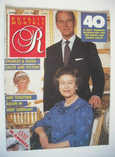 Royalty Monthly magazine - The Queen and Prince Philip cover (December 1987, Vol.7 No.3)