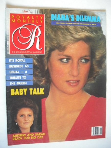 Royalty Monthly magazine - Princess Diana cover (August 1988, Vol.7 No.11)