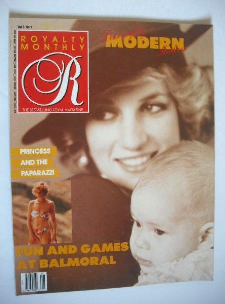 <!--0008-01-->Royalty Monthly magazine - Princess Diana and Prince Harry co