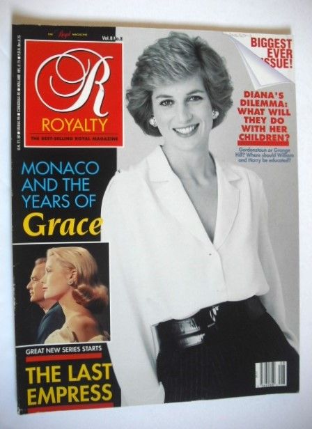 Royalty Monthly magazine - Princess Diana cover (May 1989, Vol.8 No.8)
