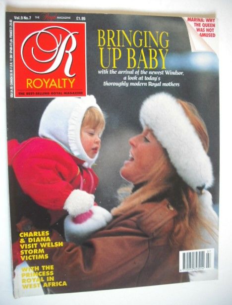 Royalty Monthly magazine - The Duchess of York and Princess Beatrice cover (April 1990, Vol.9 No.7)